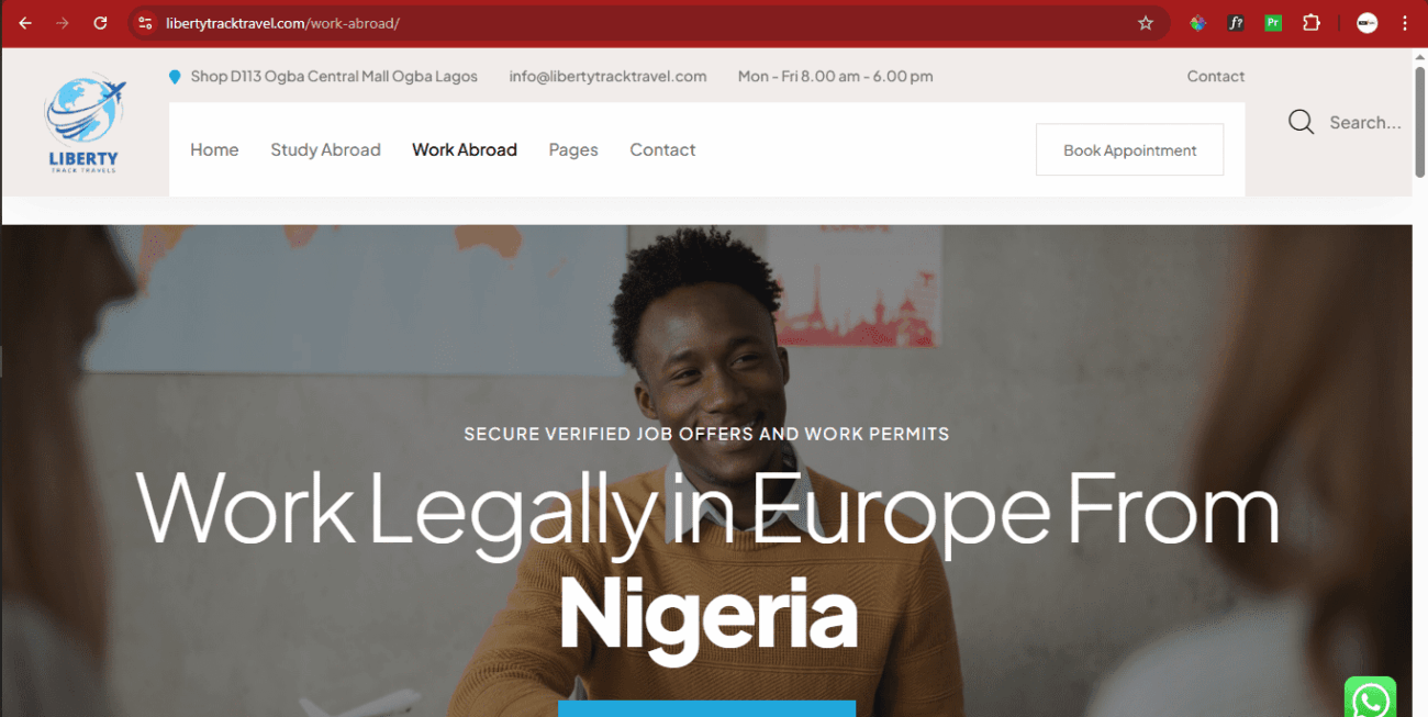 Liberty Track Travel is a Lagos-based immigration consultancy that specializes in helping Nigerians access study and work abroad opportunities legally and confidently.